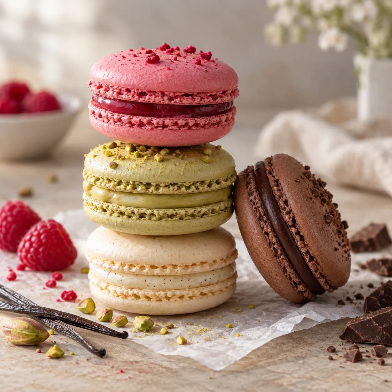 Illustrative image for Eggless Macarons Masterclass course